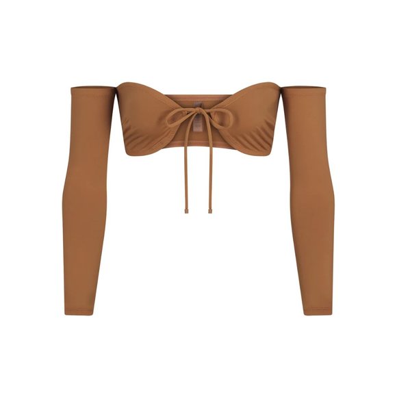 Skims Swim Long Sleeve Bikini Top - Picture 1 of 4